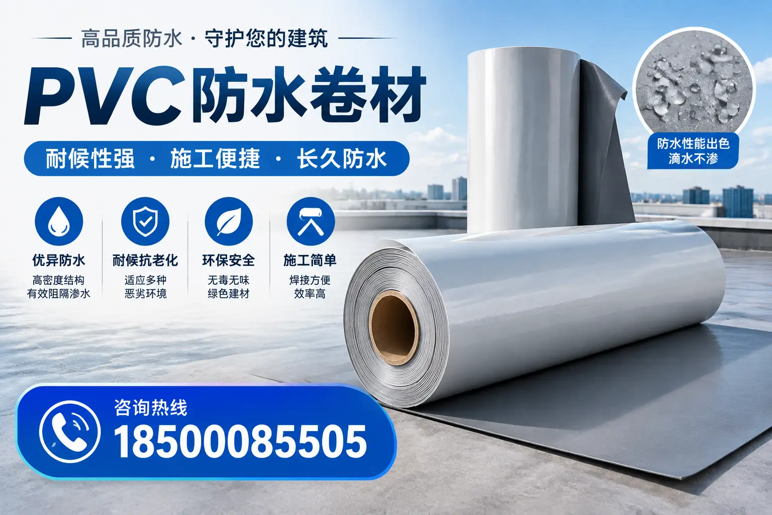 pvc防水卷材在雅安的行业应用前景分析
